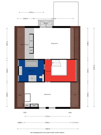 Floorplan - Vlasweel 27, 4844 TE Terheijden