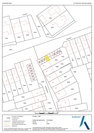 Klaverbeemd 64D, 4844 RK Terheijden - Kadastrale kaart Klaverbeemd 64 D THD gearceerd.PNG