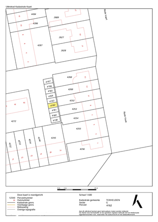 Kooikerstraat 28EGAR, 4844 VS Terheijden - kadastrale kaart Kooikerstraat 28 E GAR gearceerd.PNG