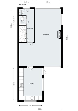 Rossinilaan 1, 4614 BW Bergen op Zoom - Plattegrond - Begane Grond - Rossinilaan 1 Bergen op Zoom.jpg