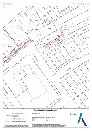 Rossinilaan 1, 4614 BW Bergen op Zoom - Kadaster - Kadastrale kaart - Rossinilkaan 1 Bergen op Zoom.jpg