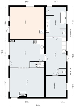 Balsedreef 27, 4623 RD Bergen op Zoom - Plattegrond - Begane grond - Balsedreef 27  Bergen op Zoom.jpg
