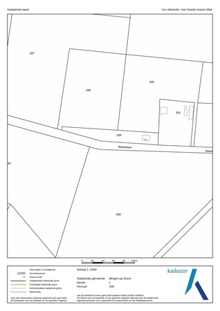 Balsedreef 27, 4623 RD Bergen op Zoom - Kadaster - Kadastrale kaart - Belasedreef 27 Bergen op Zoom.jpg