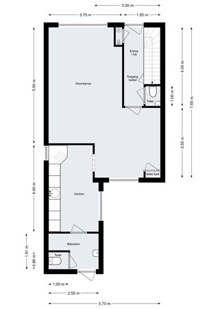 Mozartlaan 26, 4614 AM Bergen op Zoom - Plattegrond - Begane grond - Mozartlaan 26 Bergen op Zoom.jpg