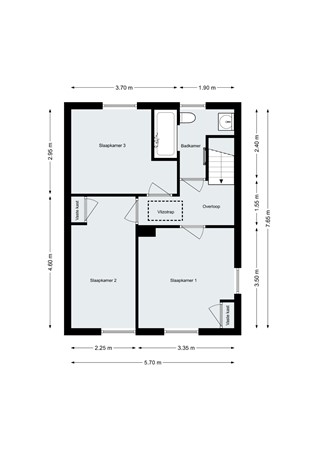 Mozartlaan 26, 4614 AM Bergen op Zoom - Plattegrond - Verdieping - Mozartlaan 26 Bergen op Zoom.jpg