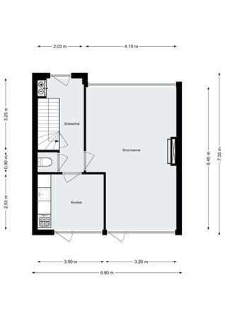 Verdistraat 5, 4614 BJ Bergen op Zoom - Plattegrond - Begane grond - Verdistraat 5 Bergen op Zoom.jpg