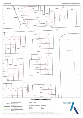 Poelekes 25, 4661 LP Halsteren - Kadaster - Kadastrale kaart - Poelekes 25 Halsteren.jpg