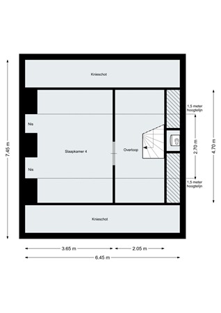 Amaryllisstraat 4, 4651 LH Steenbergen - Plattegrond - Tweede verdieping - Amaryllisstraat 4 Steenbergen.jpg