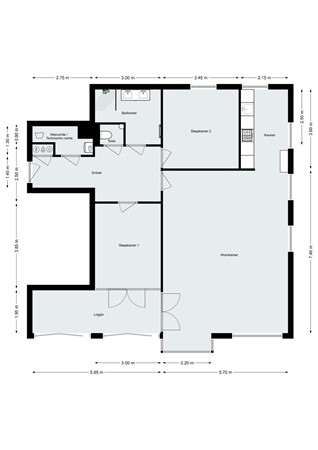 De Boulevard 203, 4617 HC Bergen op Zoom - Plattegrond - Appartement - De Boulevard 203 Bergen op Zoom.jpg