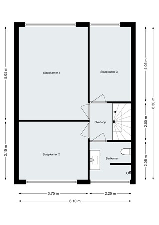 Proveniersblok 48, 4623 VP Bergen op Zoom - Plattegrond - Verdieping - Proveniersblok 48 Bergen op Zoom.jpg