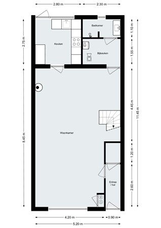 Burgemeester Van Hasseltstraat 35, 4611 BG Bergen op Zoom - Plattegrond - Begane grond - Burg van Hasseltstraat 36 BoZ.jpg