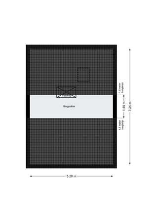 Burgemeester Van Hasseltstraat 35, 4611 BG Bergen op Zoom - Plattegrond - Zolder - Burg van Hasseltstraat 36 BoZ.jpg