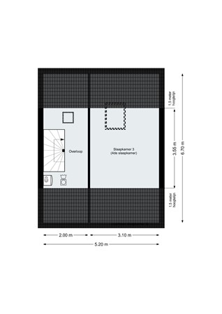 Zwanenkamp 909, 3607 PX Maarssen - Plattegrond - Tweede verdieping - Zwanenkamp 909 Maarssen.jpg