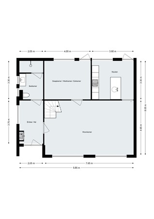 Heensedijk 47A, 4655 AK De Heen - Plattegrond - Begane grond - Heensedijk 47-A De Heen.jpg