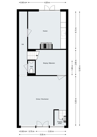 Engelsestraat 36, 4611 RR Bergen op Zoom - Plattegrond - Begane grond - Engelsestraat 36 Bergen op Zoom.jpg