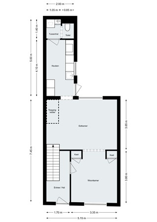 Burgemeester Hulshofstraat 4, 4611 BN Bergen op Zoom - Plattegrond - Begane grond - Burgemeester Hulshofstraat 4 Bergen op Zoom.jpg