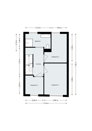 Burgemeester Hulshofstraat 4, 4611 BN Bergen op Zoom - Plattegrond - Verdieping - Burgemeester Hulshofstraat 4 Bergen op Zoom.jpg