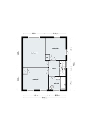 Oude Huijbergsebaan 323, 4625 CK Bergen op Zoom - Plattegrond - Verdieping - Oude Huijbergsebaan 323 Bergen op Zoom.jpg