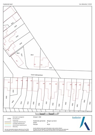 Oude Huijbergsebaan 323, 4625 CK Bergen op Zoom - Kadastrale kaart - Bergen op Zoom F 4213.jpg