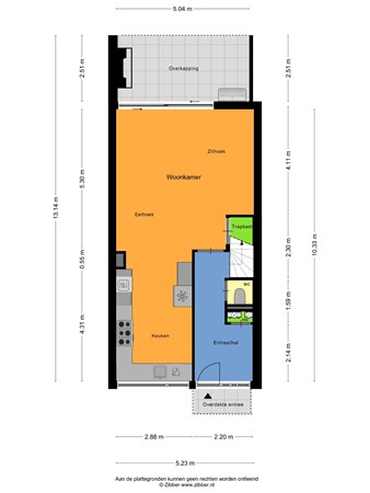 Plattegrond - Tollensstraat 36, 5343 HK Oss - 412315_2D_Begane_Grond_Tollensstraat_36_Oss.jpg