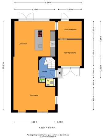 Plattegrond - Hadewychstraat 67, 5384 GK Heesch - 469181_2D_Begane_Grond_Hadewychstraat_67_Heesch_01.jpg