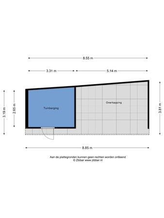 Plattegrond - Hadewychstraat 67, 5384 GK Heesch - 469181_2D_Berging_Hadewychstraat_67_Heesch_04.jpg