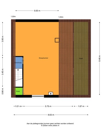 Plattegrond - Meester van Coothstraat 12A, 5397 AR Lith - 425349_2D_Eerste_verdieping_Meester_van_Coothstraat_12_A_Lith_02.jpg