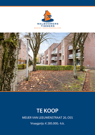 Brochure - Meijer van Leeuwenstraat 20, 5348 JW OSS (1) - Meijer van Leeuwenstraat 20, 5348 JW Oss
