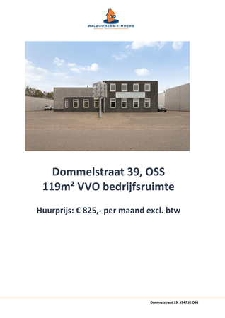Brochure - Brochure Dommelstraat 39 Oss.pdf - Dommelstraat 39, 5347 JK Oss