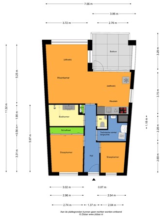 Plattegrond - Biezenloop 107, 5384 WB Heesch - 185967334_1652405_bieze_appartement_first_design_20260526_05b61b.jpg
