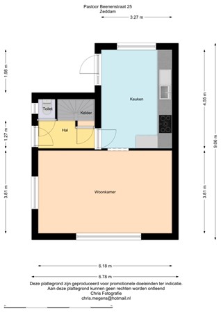 Floorplan - Pastoor Beenenstraat 25, 7038 AP Zeddam