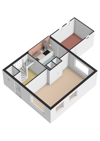 Floorplan - Kerkweg 24, 7038 CG Zeddam