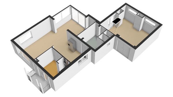 Floorplan - Wittejufferstraat 33, 7038 AC Zeddam