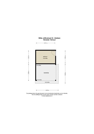 Floorplan - Wittejufferstraat 33, 7038 AC Zeddam