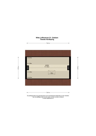 Floorplan - Wittejufferstraat 33, 7038 AC Zeddam