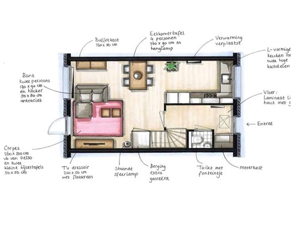 Floorplan - Trambaan 7, 7044 AX Lengel