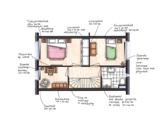 Floorplan - Trambaan 7, 7044 AX Lengel