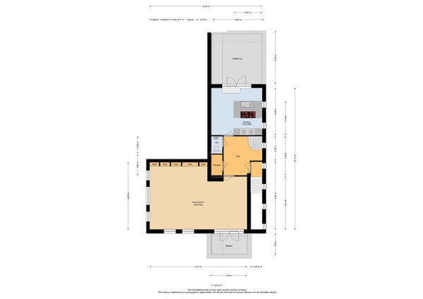 Floorplan - Kerkweg 38, 7038 CG Zeddam