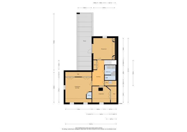 Floorplan - Kerkweg 38, 7038 CG Zeddam