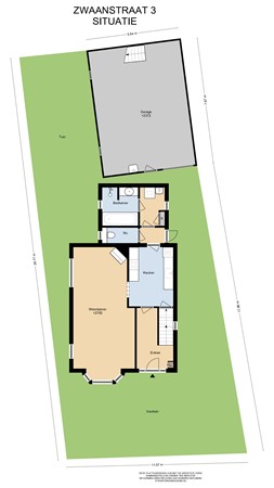 Floorplan - Zwaanstraat 3, 6621 CA Dreumel