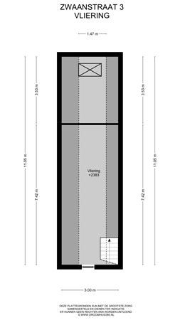 Floorplan - Zwaanstraat 3, 6621 CA Dreumel