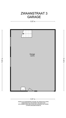 Floorplan - Zwaanstraat 3, 6621 CA Dreumel