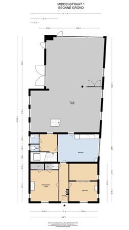 Floorplan - Middenstraat 1, 4152 ES Rhenoy