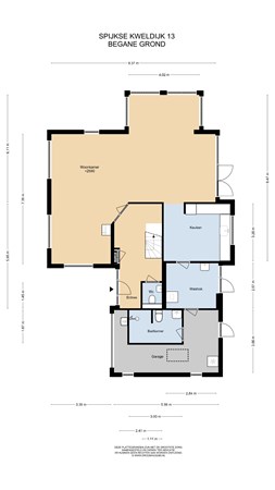 Floorplan - Spijkse Kweldijk 13, 4161 BP Heukelum