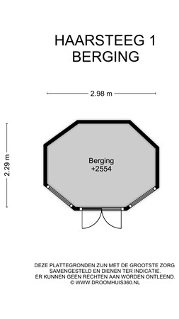 Floorplan - Haarsteeg 1, 2964 AE Groot-Ammers