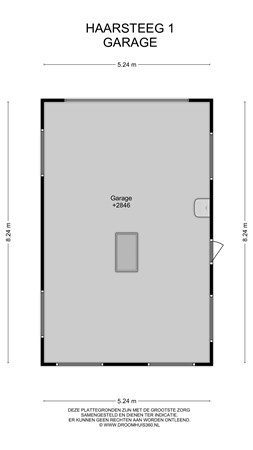 Floorplan - Haarsteeg 1, 2964 AE Groot-Ammers