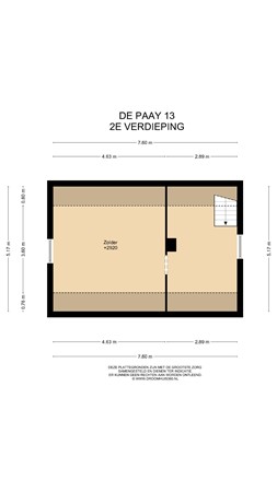 Floorplan - De Paay 13, 4152 GH Rhenoy
