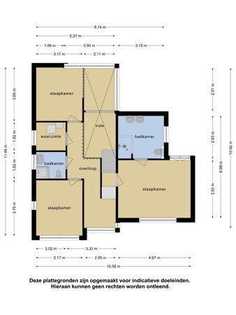 Plattegrond - Rietveldplan 12, 2728 EM Zoetermeer - 159950016_rietveldplan_12_1e_verdieping_1e_verdieping_20240717_fa1edd.jpg