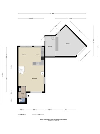 Plattegrond - Kamp 16 11, 8225 DL Lelystad - 174465289_1558666_kamp_begane_grond_first_design_20250701_4b496c.jpg