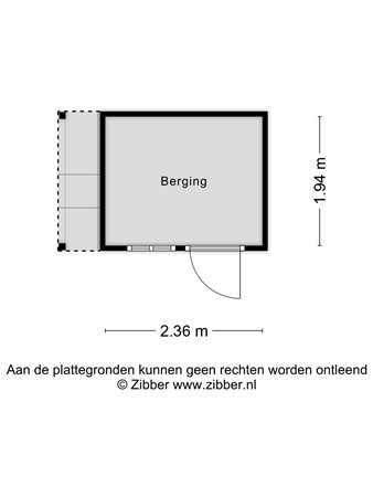 Plattegrond - Kamp 16 11, 8225 DL Lelystad - 174465289_1558666_kamp_berging_first_design_20250701_726944.jpg